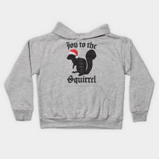 JOY TO THE SQUIRREL Christmas Santa Nature Lovers Tee Shirt Kids Hoodie